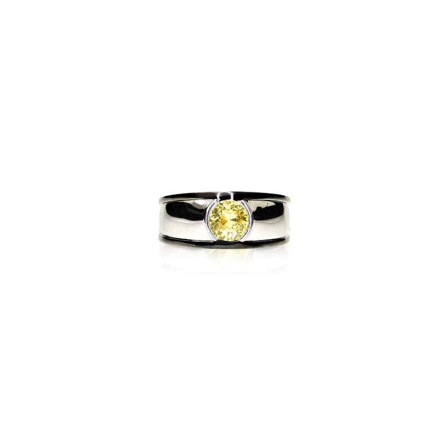 Yellow Sapphire Mens Band