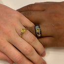 Yellow Sapphire Mens Band