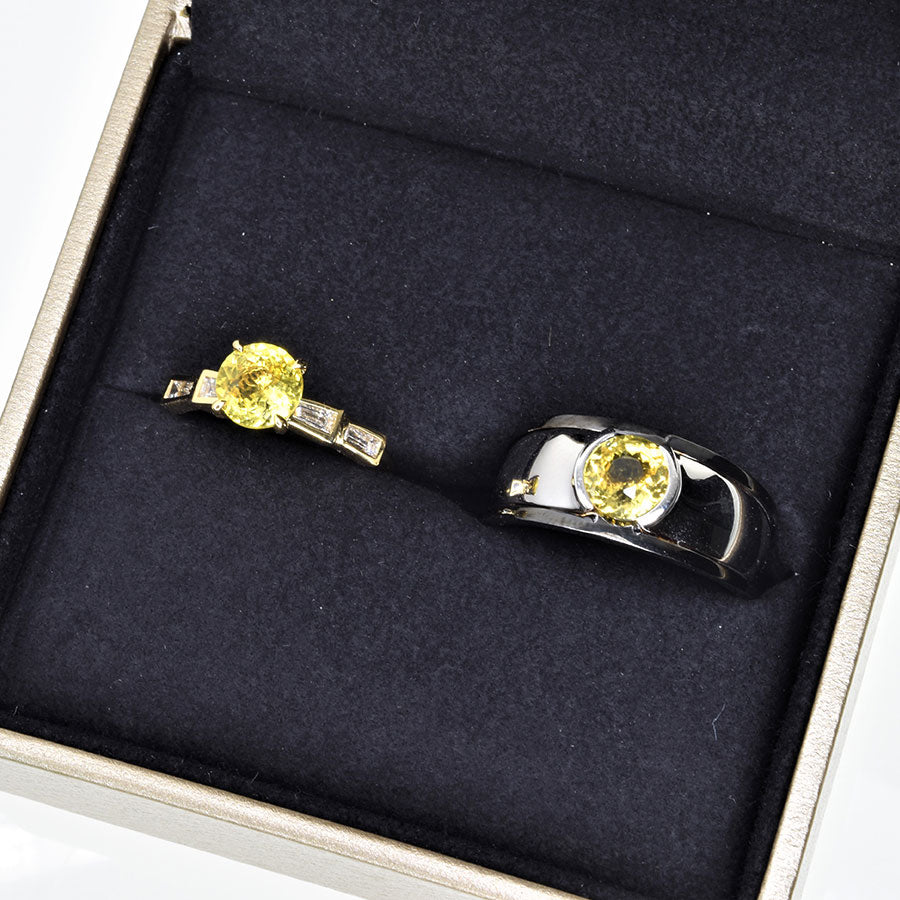 Yellow Sapphire Mens Band