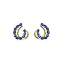 Sapphire and Emerald Earrings