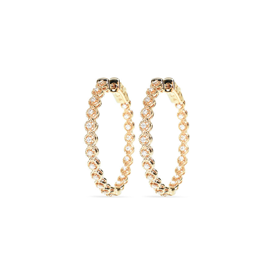 Hoops with Miligrain Detail