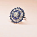 Sapphire & Diamond Cocktail Ring