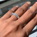 Emerald Cut Eternity Band