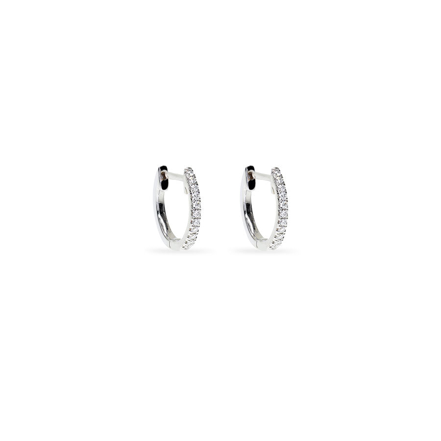 Small Diamond Hoops