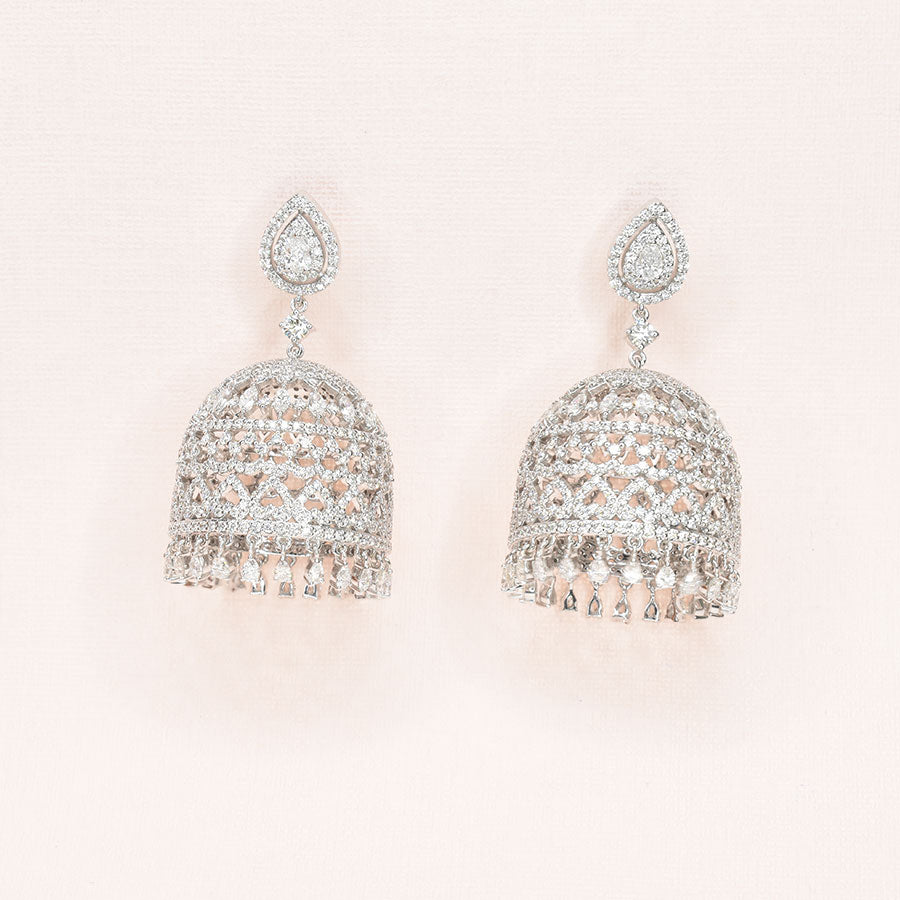 Diamond Jhumka Earrings