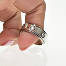 Diamond and Enamel Mens Band