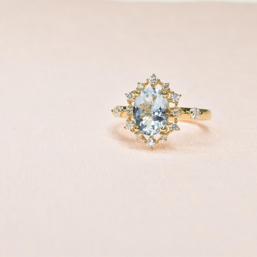 Aquamarine Ring