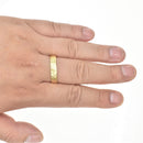Hammered Gold Band