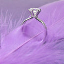 Round Diamond Ring with A Special Halo