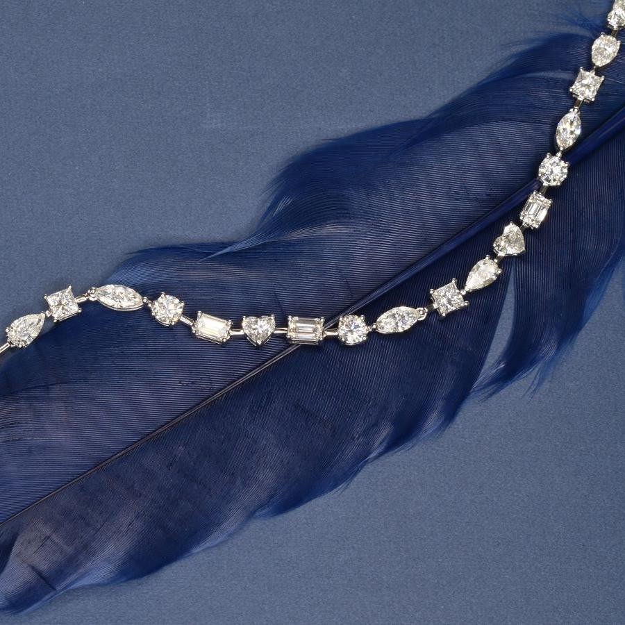 Fancy Shaped Diamond Bracelet