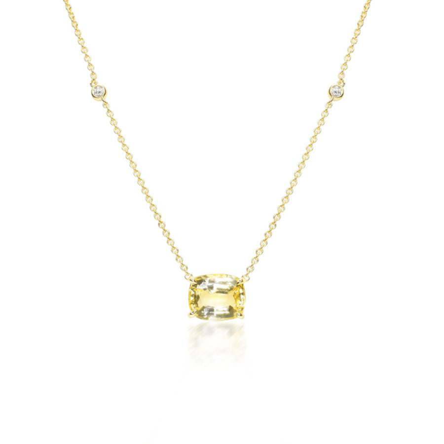 Yellow Sapphire Necklace