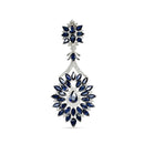 Sapphire Marquise and Diamond Pendant