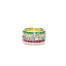 Multi Layered Gemstone Band