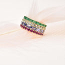 Multi Layered Gemstone Band