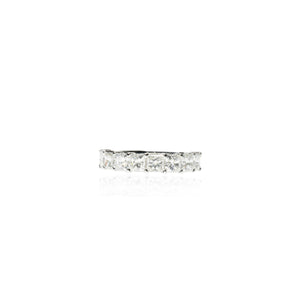 Princess Cut Half Eternity Band