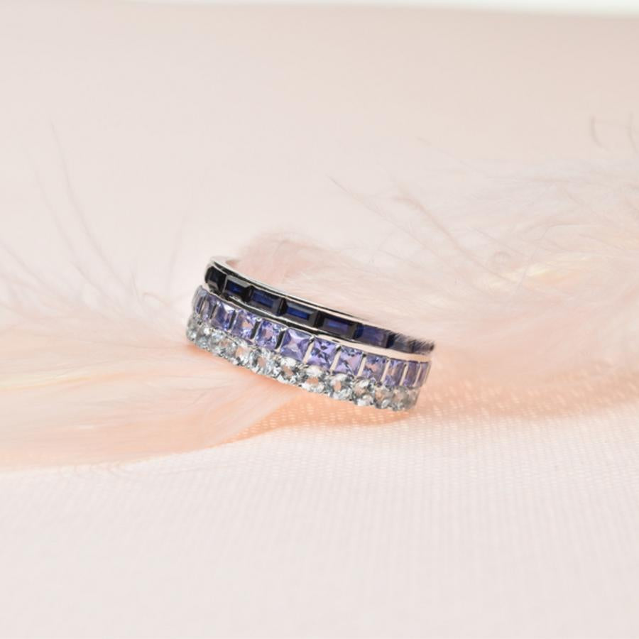 Multi Layered Gemstone Band