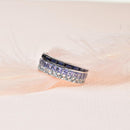 Multi Layered Gemstone Band