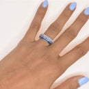 Multi Layered Gemstone Band