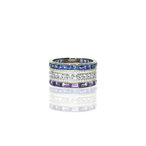Multi Layered Gemstone Band