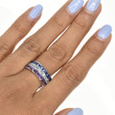 Multi Layered Gemstone Band