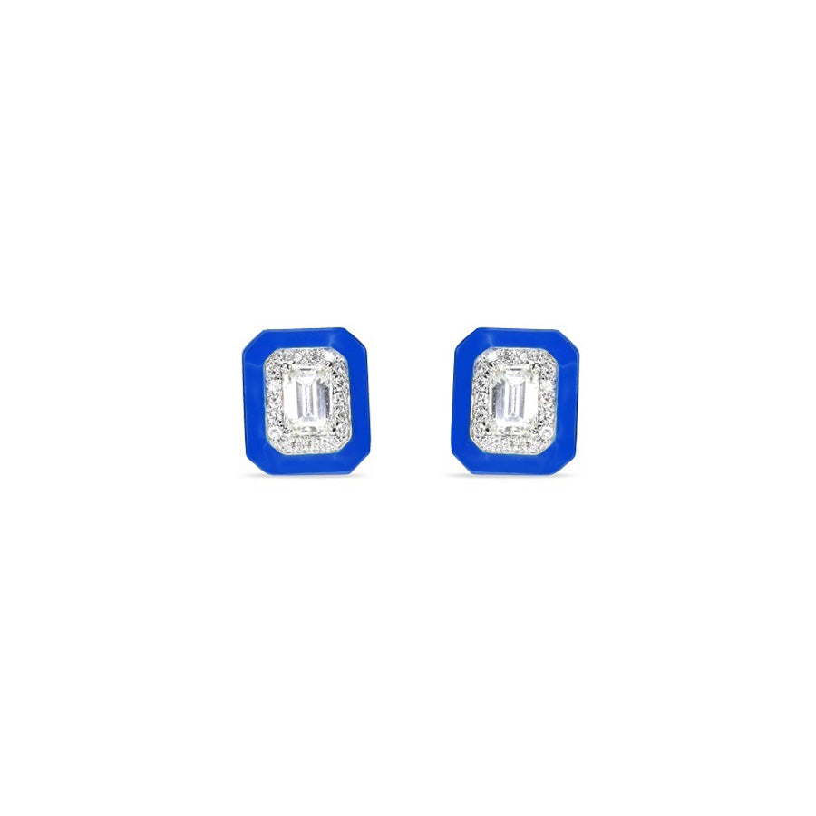 Emerald Halo Earrings