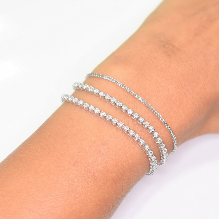 Thin Diamond Choker Necklace