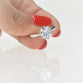 1.5ct Lab Grown Diamond Engagement Ring with 6 Prongs