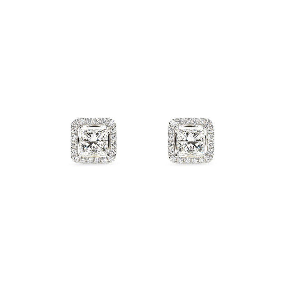 Princess Cut Earrings