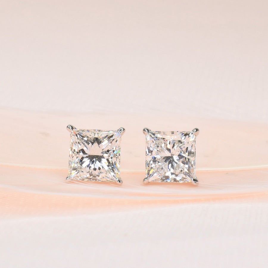 Princess Cut Earrings