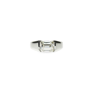 Emerald Cut Diamond Mens