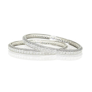 Princess Cut Eternity Bangles