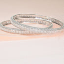 Princess Cut Eternity Bangles