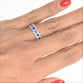 Halo Sapphire Eternity Ring