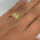 Multi Textured Gold Band