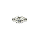 Cushion Cut Ring with Split Shank