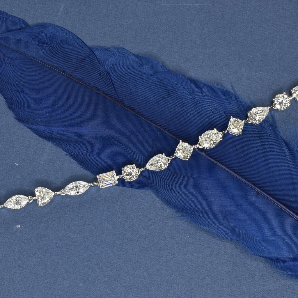 Multi-Shape Lab Grown Diamond Bracelet