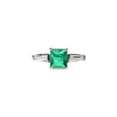 Emerald Ring with Tapers