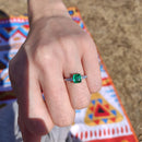 Emerald Ring with Tapers