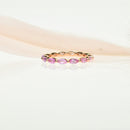 Dual Eternity Band - With Pink Sapphires and Diamonds