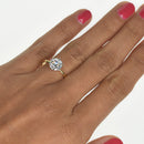 Classic Round Diamond Ring with a Tapered Band