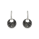 Black and White Diamond Earrings