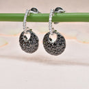 Black and White Diamond Earrings