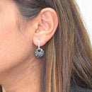 Black and White Diamond Earrings
