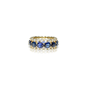 Sapphire and Diamond Eternity Ring