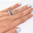 Sapphire and Diamond Eternity Ring