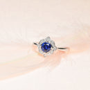 Sapphire Clover Ring