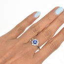 Sapphire Clover Ring
