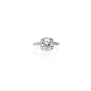 Cushion Cut Halo Diamond Ring