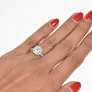 Cushion Cut Halo Diamond Ring