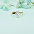 Marquise Diamond Ring with Tapered Band